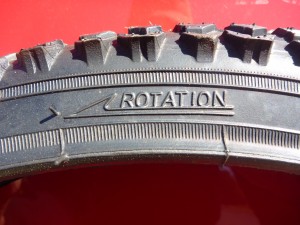 Bike tyre rotation. Changing a bike tyre. goRide