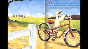 Duck on a bike. Bike books. goRide