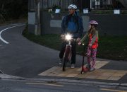 Kids visibility bike light  - family riding