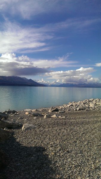 Mt Cook, Lake Pukaki. Alps to Ocean. goRide