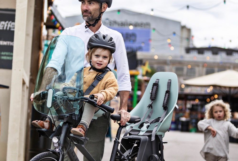 Biking in Traffic with a 1 year old