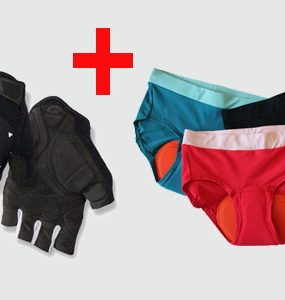 bike underwear & fingerless glove